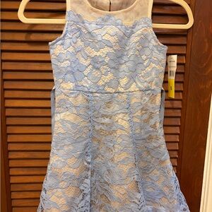 Zunie NWT Light Blue Lace Kids Dress